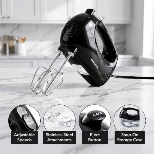 OVENTE 5-Speed Electric Hand Mixer