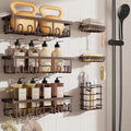 Veken Shower Caddy 6-Pack, No Drilling & Rustproof, Waterproof Adhesive Shelves