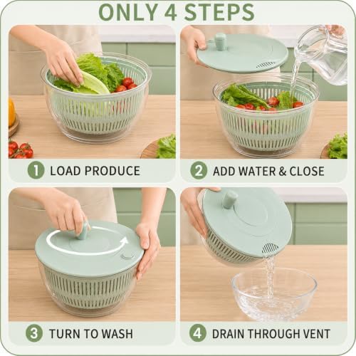 5-Blade Salad Spinner, Mandoline Vegetable Slicer and Juicer