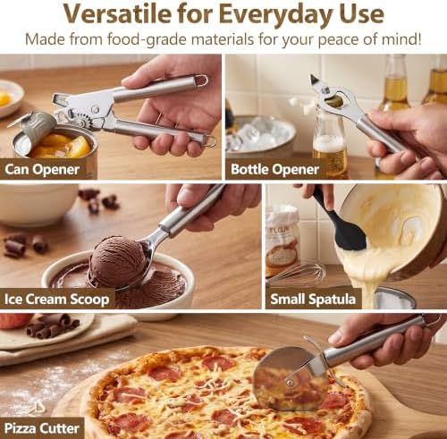 Leonyo 32 Pcs Stainless Steel Kitchen Cooking Utensils Set
