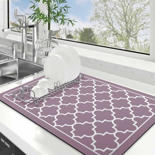 Dish Drying Mat Absorbent Dish Drying Mats