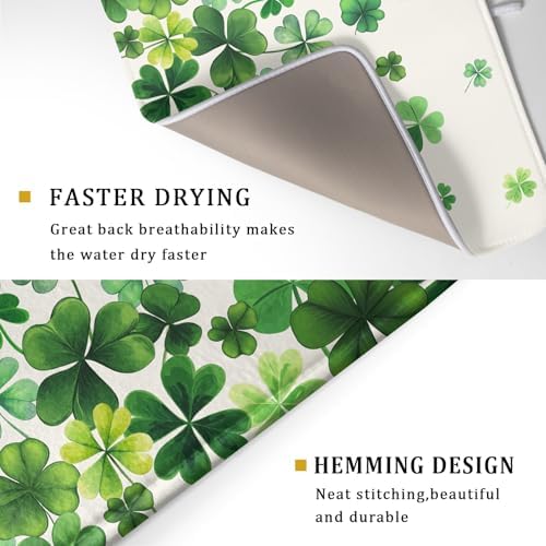 Happy St. Patrick's Day Dish Drying Mat