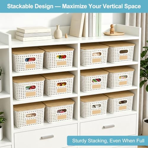 Bagnizer Small Plastic Storage Bins