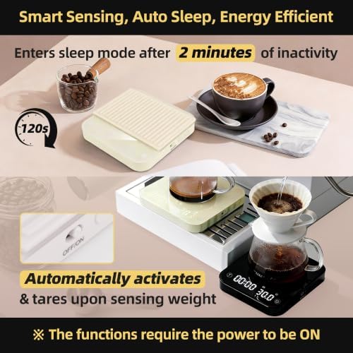 ShanSon Mini Coffee Scale with Timer, 0.1g High Precision Espresso Scale
