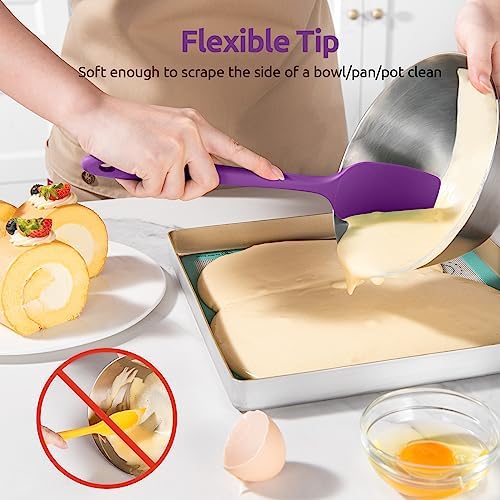 U-Taste Silicone Spatula Set 600°F High Heat Resistant