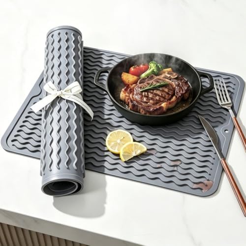 2 Pack Caketime Silicone Dish Drying Mat