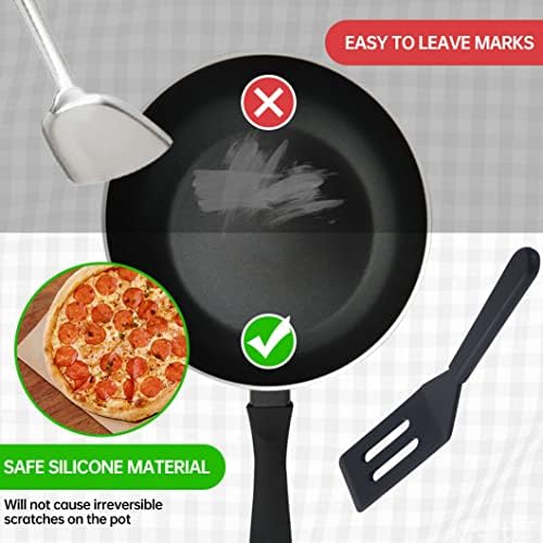 2 Pack Silicone Mini Brownie & Cookie Spatula, Heat-Resistant Turner, Flip Egg