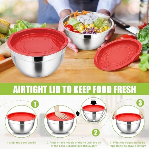 P&P CHEF Metal Mixing Bowls