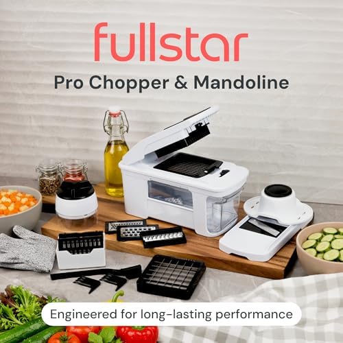 Fullstar Pro XL Vegetable Chopper & Mandoline Slicer, 11-in-1 Kitchen Tool