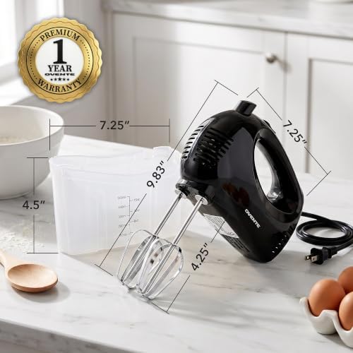 OVENTE 5-Speed Electric Hand Mixer