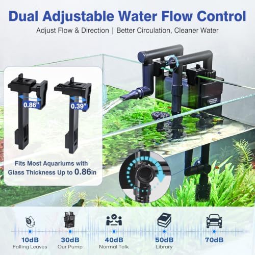 hygger Hang-On-Back Aquarium Filter