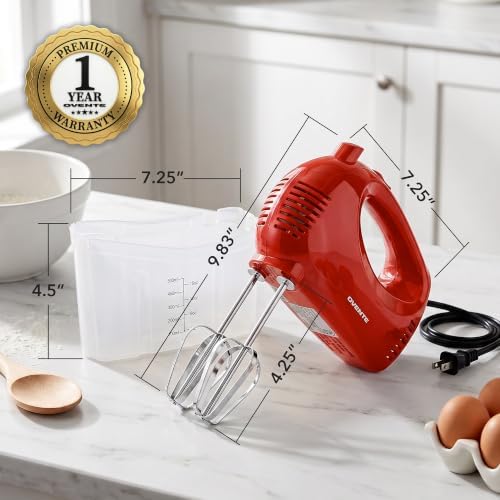 OVENTE 5-Speed Electric Hand Mixer