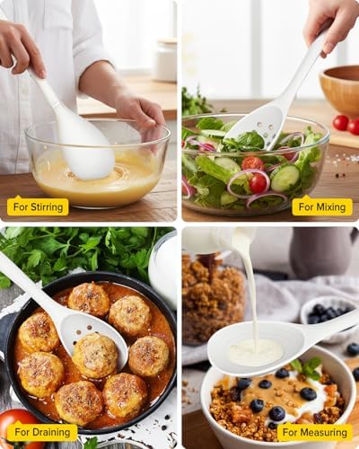 BUNDLEPRO Silicone Cooking Spoons
