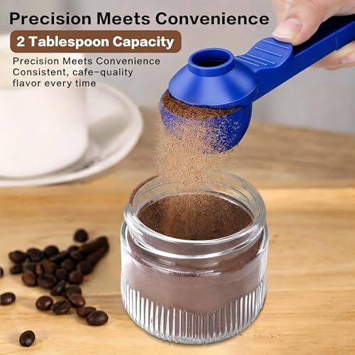 2-in-1 Coffee Scoop with Funnel, 2 Tbsp Measuring Spoon