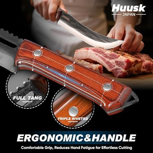 Huusk Japanese High Carbon Steel Carving Knife