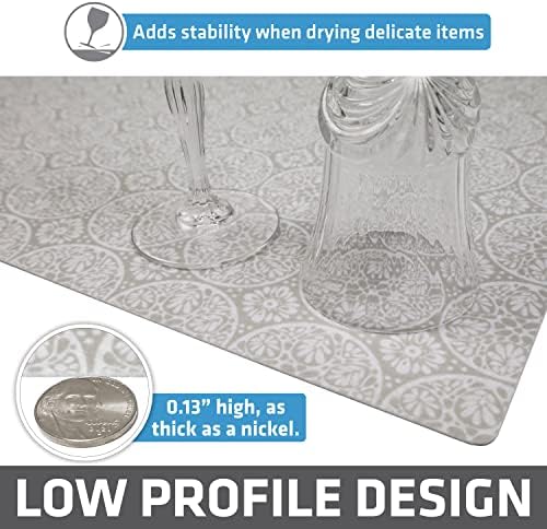 Drymate Jumbo XL Dish Drying Mat, Low-Profile, Super Absorbent, Quick Dry Fabric