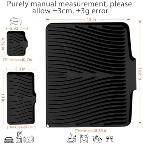 Silicone Dish Drying Mat for Kitchen counter