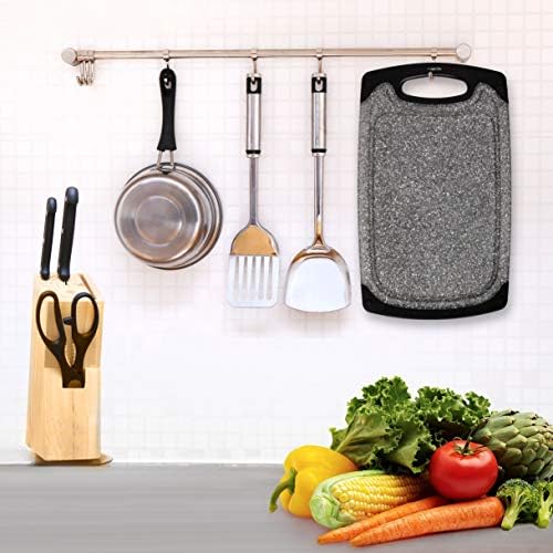 Famiry Reversible Cutting Board Set of 3, Plastic Chopping Board