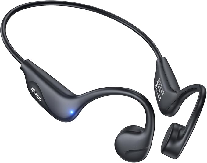 Bone Conduction Headphones,Open Ear Headphones Bluetooth 5.4 with Mic,10H Playtime,Bone Conduction Earbuds IPX5 Waterproof,Sports Headphonefor Running,Gym,Hiking,Cycling