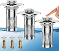 Bathroom Sink Drain Strainer, Universal Pop-Up Sink Stopper Hair Catcher