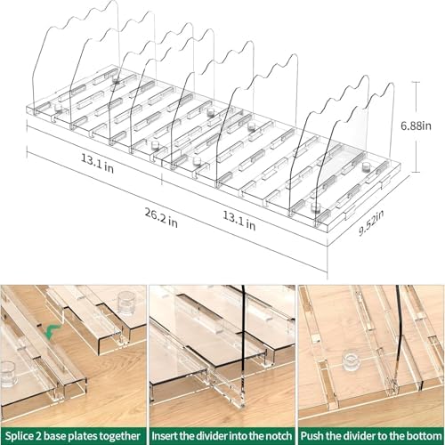 SPACEKEEPER Adjustable Shelf Divider
