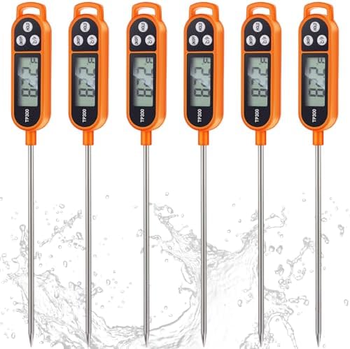Copkim 6 Pcs Instant Read Meat Thermometer Long Probe