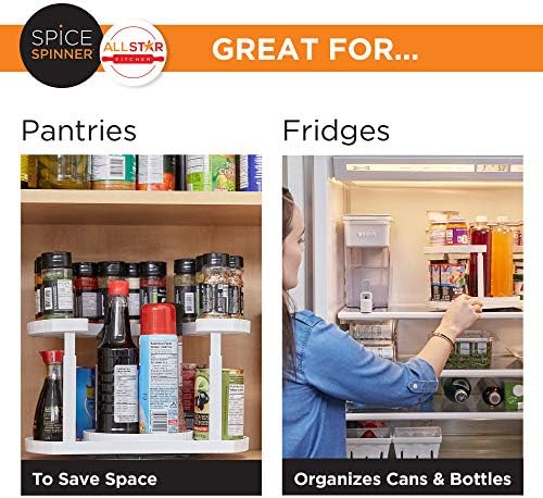 Allstar Innovations Spice Spinner Two-Tiered Spice Organizer & Holder That