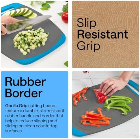 GORILLA GRIP BPA-Free Reversible Kitchen Cutting Board