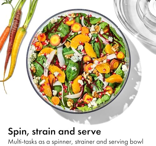OXO Good Grips 6.22 Qt Salad Spinner, Vegetable Washer & Strainer