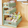 Under Sink Organizer, 3-Tier Thickened Metal Pull out Cabinet Organizer Shelf