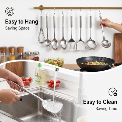 LIANYU Stainless Steel Cooking Utensils Set