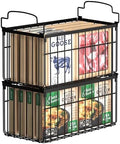 Freezer Organizer Bins, 2 Pack Big Baskets