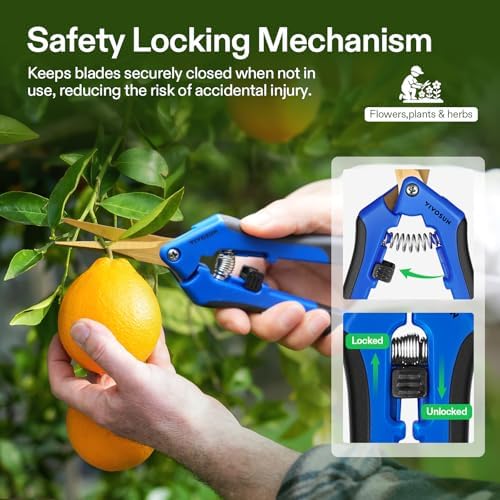 VIVOSUN 6.5 Inch Garden Scissors