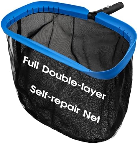 TidyMister Upgraded Full Double Layer Pool Net Rake, 17.5''