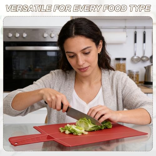 uxcell 2Pcs Foldable Cutting Board 15"x8.5" Plastic Folding Mat Light Blue