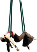 4.9ft (1.5m) Aerial Loops Straps – Professional Aerial Yoga Ropes for Acrobatics, Circus Training & Fitness – Strong Nylon Trapeze Straps for Aerial Silks, Hammock, Dance & Performance Arts