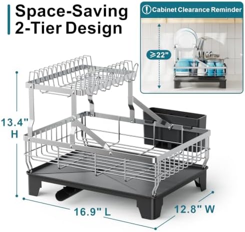 GSlife Stainless Steel Dish Drying Rack