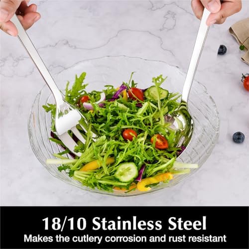 KINGSTONE 18/10 Stainless Steel Slotted Serving Spoons 4 Piece Sets