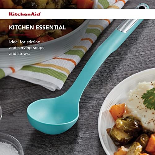 KitchenAid Silicone Basting Spoon, Aqua Sky