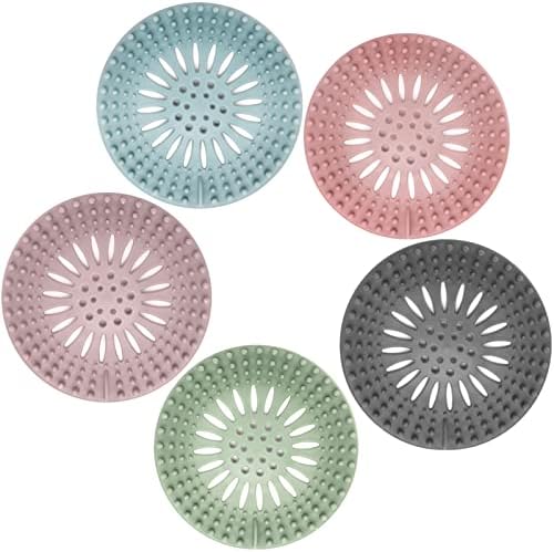 Gotega 5 Pack Sink Drain Strainer, Hair Catcher