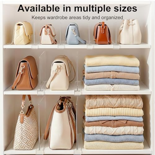 Small Shelf dividers Closet Organizers: 6-inch