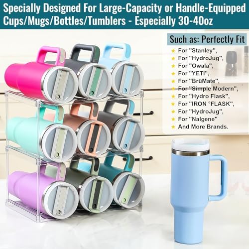 Premium Water Bottle Organizer for Stanley 40OZ & Various Bottles