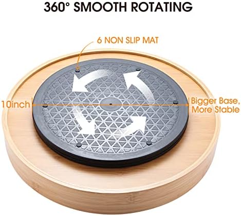 Lazy Susan Organizer 14 inch, Bamboo Lazy Susan