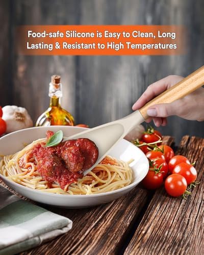 Badiano Silicone Cooking Spoon for Nonstick Cookware