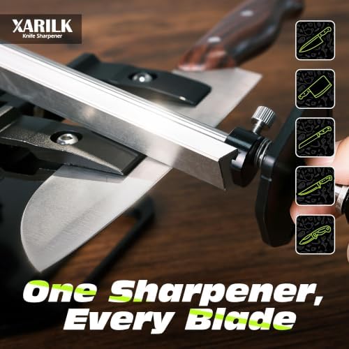 Precision Guided Knife Sharpener, Adjustable Angle