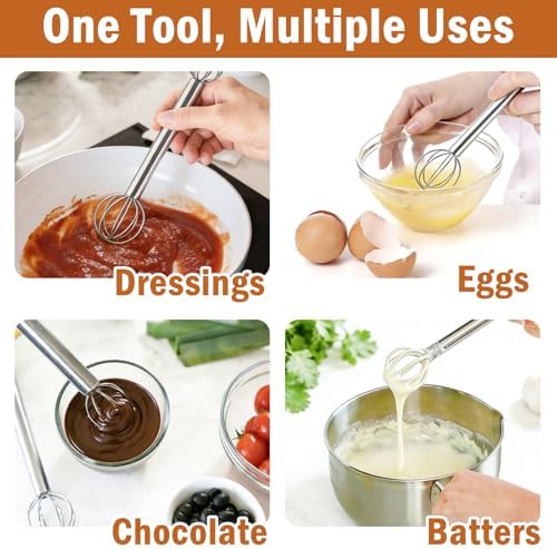Stainless Steel Measuring Whisk, Double-Ended Whisk