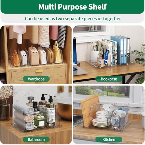 SPACEKEEPER Adjustable Shelf Divider