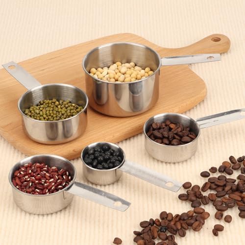 1/4 Cup Stainless Steel Measuring Cup, 60 ml Cooking Measure Scoop, 2 oz