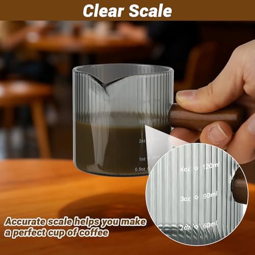 Espresso Measuring Cup 4 Oz, Espresso Glass Cups