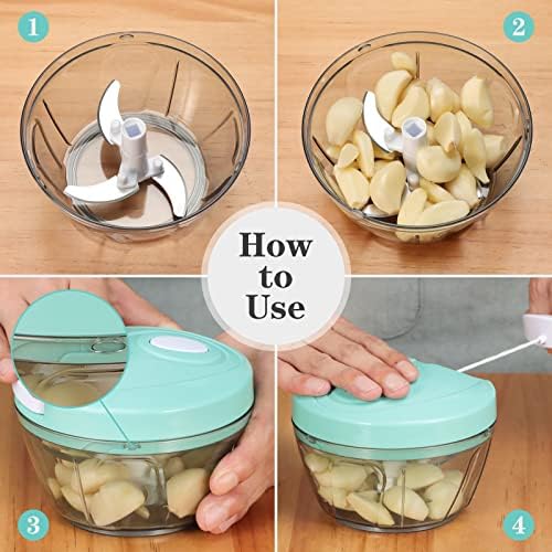 Cambom Manual Food Chopper Vegetable Cutter, Hand String Vegetable Chopper